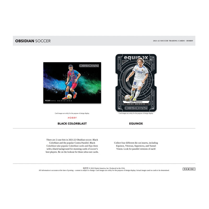 2021/22 Panini Obsidian Soccer Hobby Case (12ct)