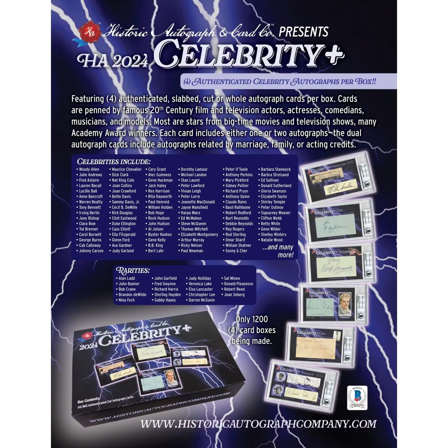 2024 Historic Autographs Celebrity+ Hobby Box