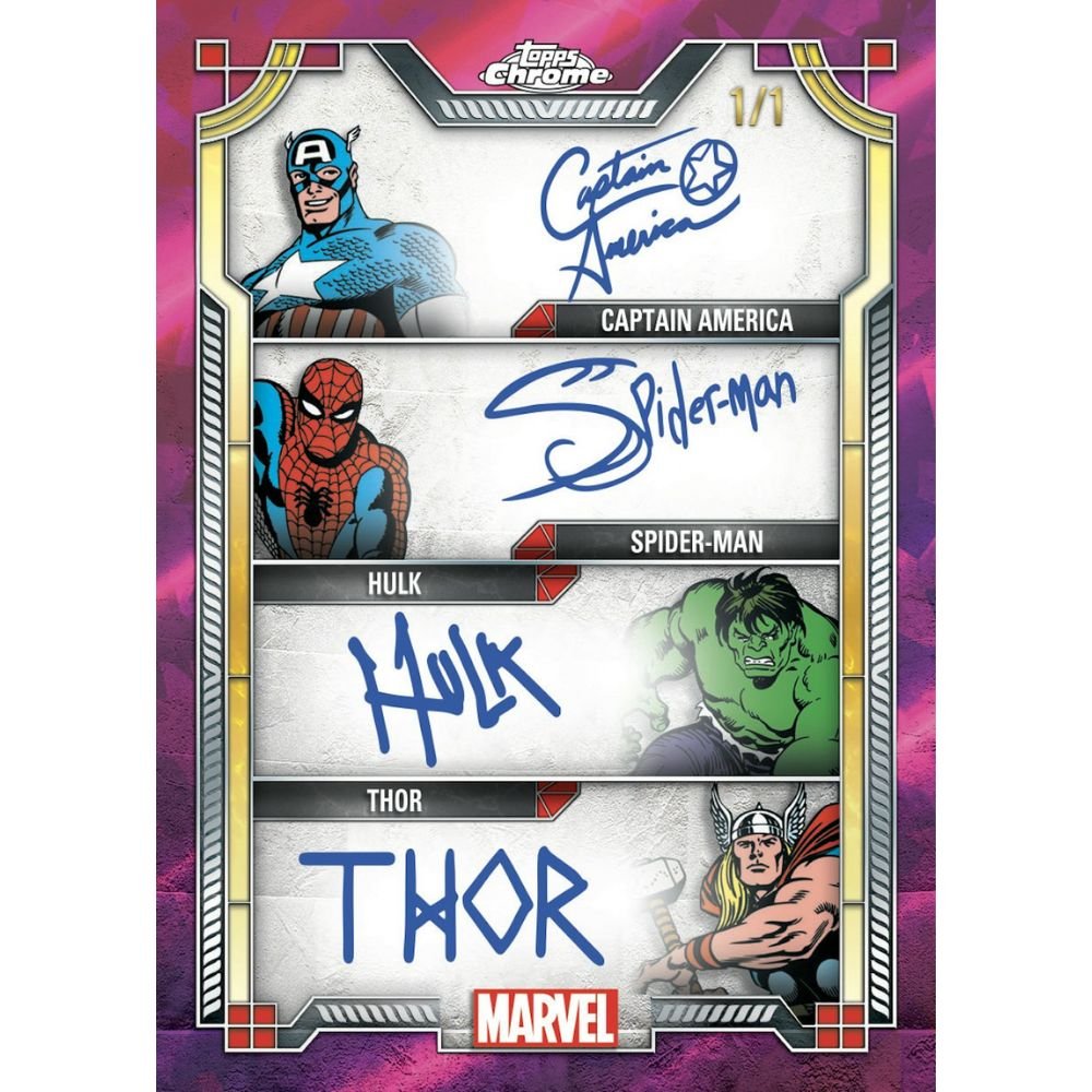 2024 Topps Marvel Chrome Sapphire Hobby Box