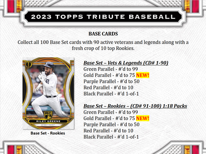 2023 Topps Tribute Baseball Hobby Box