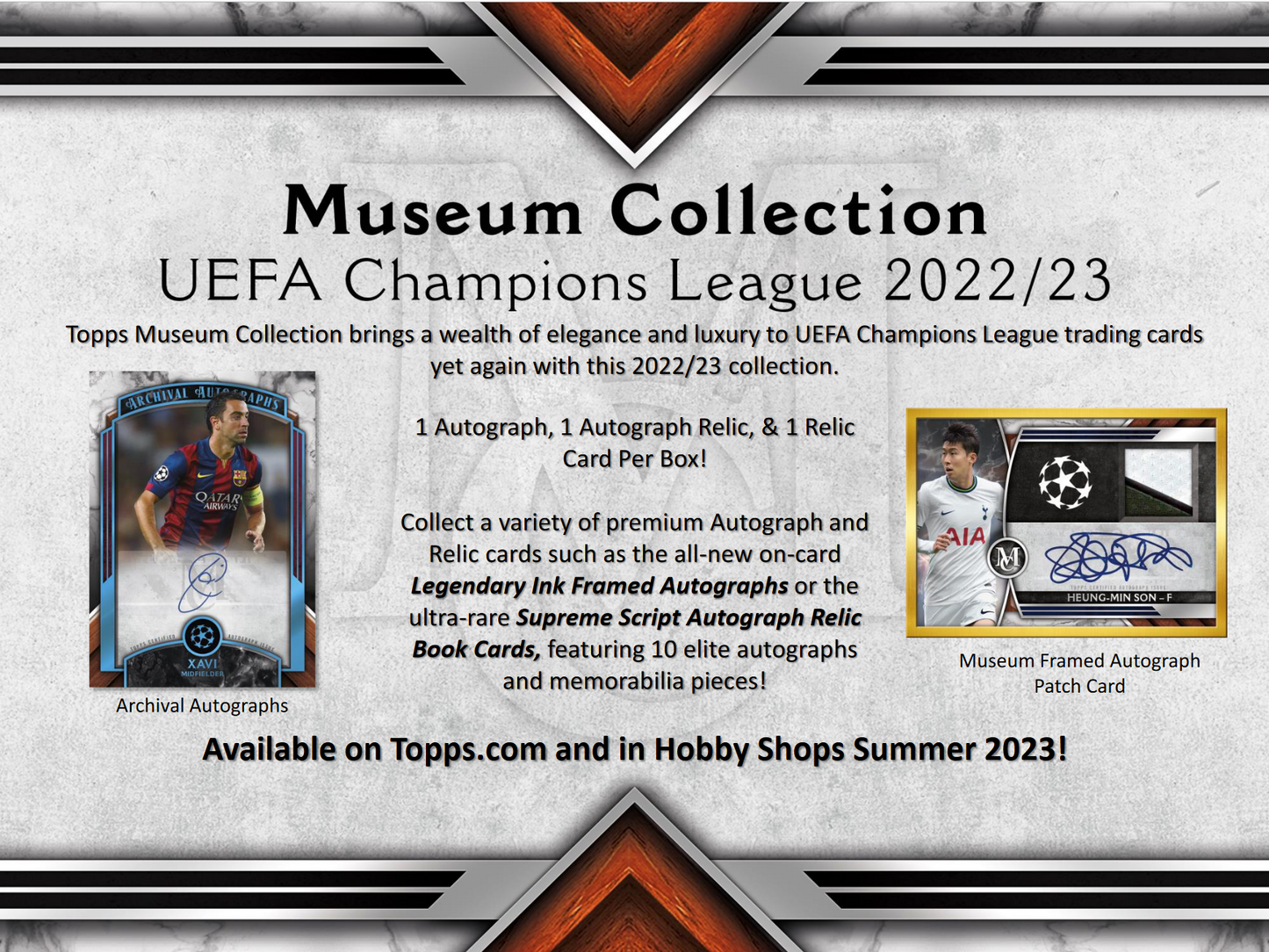 2022-23 Topps UEFA Champions League Museum Collection Soccer Box