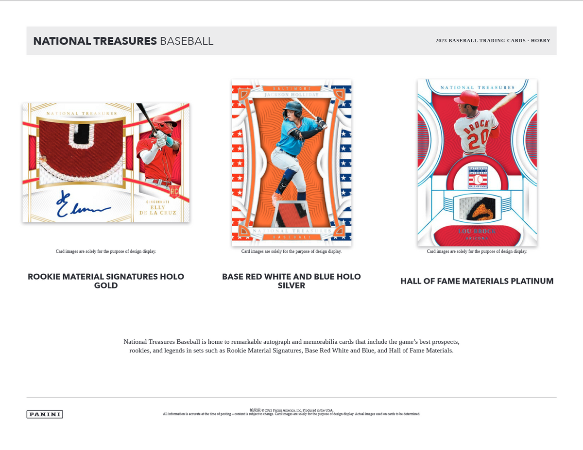 2023 Panini National Treasures Baseball Hobby Box