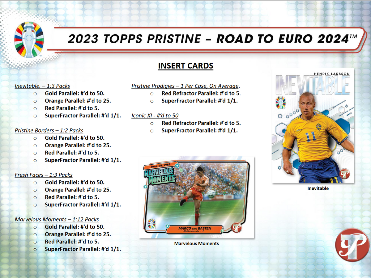 2023 Topps Pristine Road To Euro 2024 Soccer Hobby Box